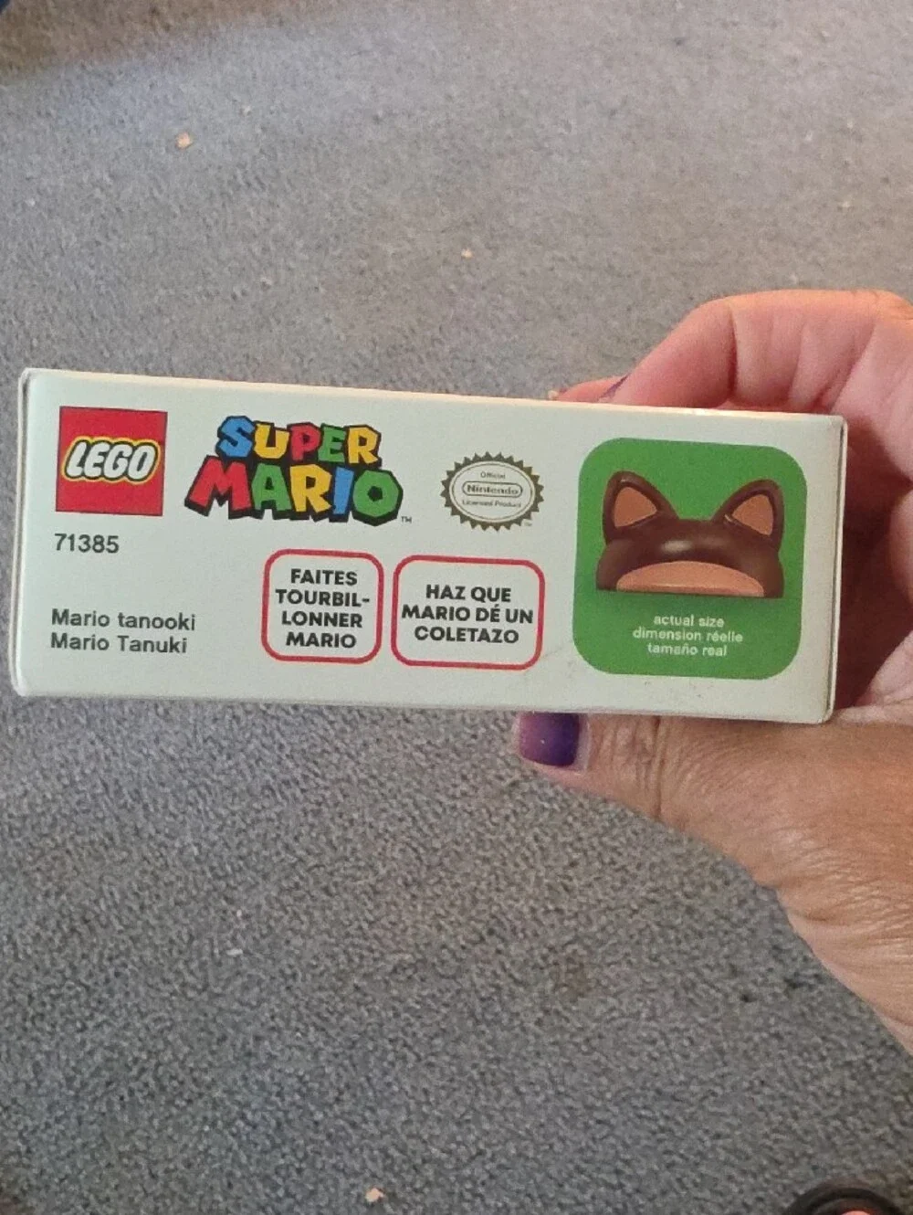 NEW IN BOX LEGO Super Mario Tanooki Mario Power-Up Pack - Brown & Green